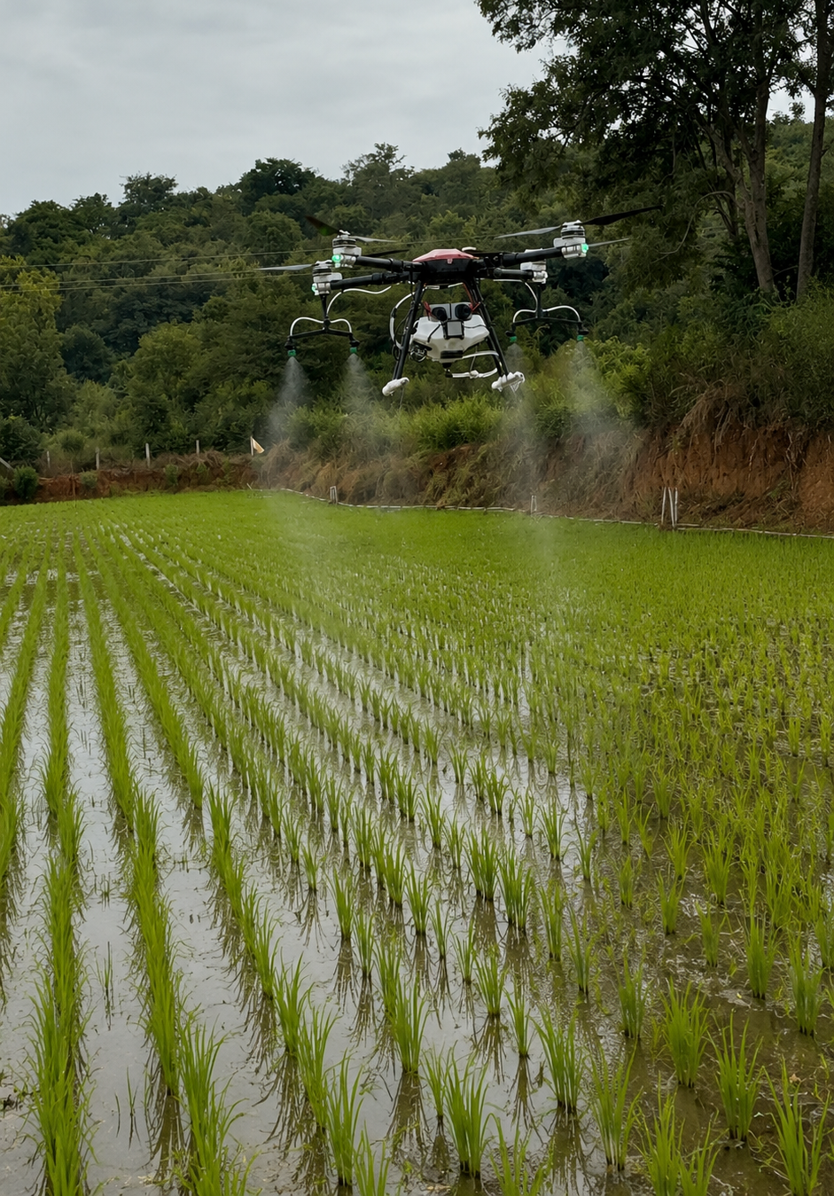 BHUMITR Q16 agri drone top angle